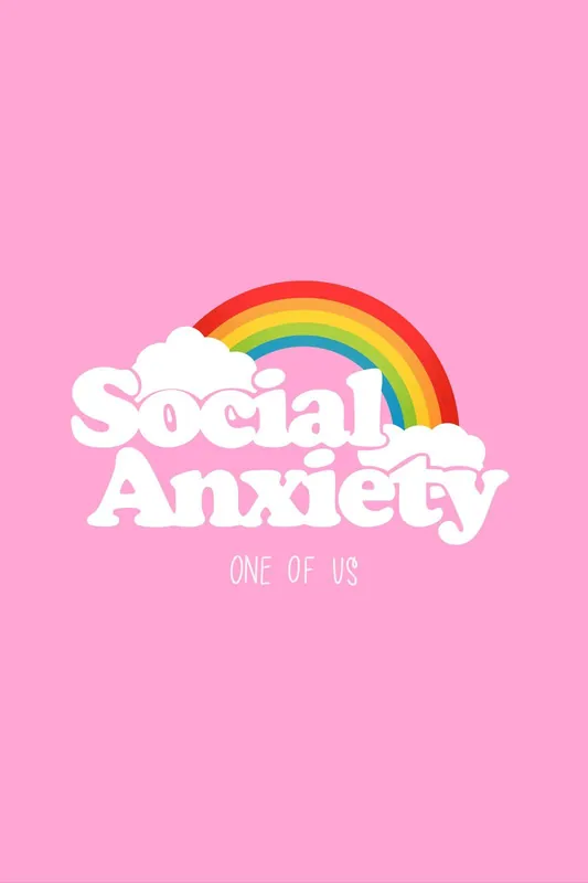 Juliste - Social Anxiety Rainbow Tehdashinta