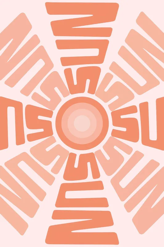 Loppuunmyynti Juliste - Sun Typografia
