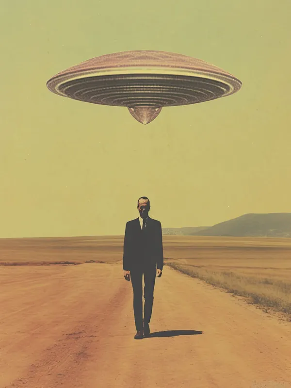 Suosittu Juliste - Surrealistinen UFO-kohtaaminen