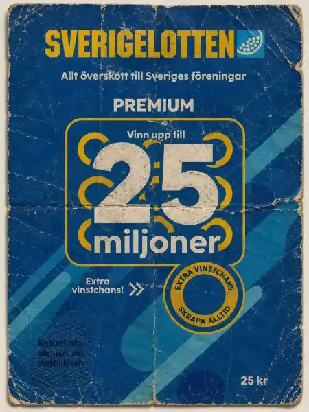 Juliste - Sverigelotten Premium Merkkituote