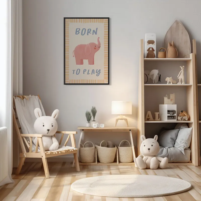 Juliste - Syntynyt leikkimään Osta Nyt