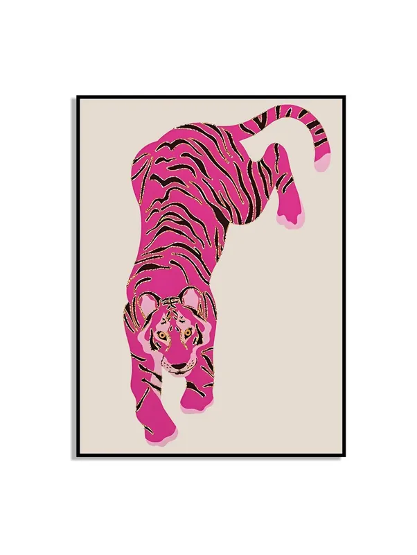 Pinkki Tiikeri Juliste Aito