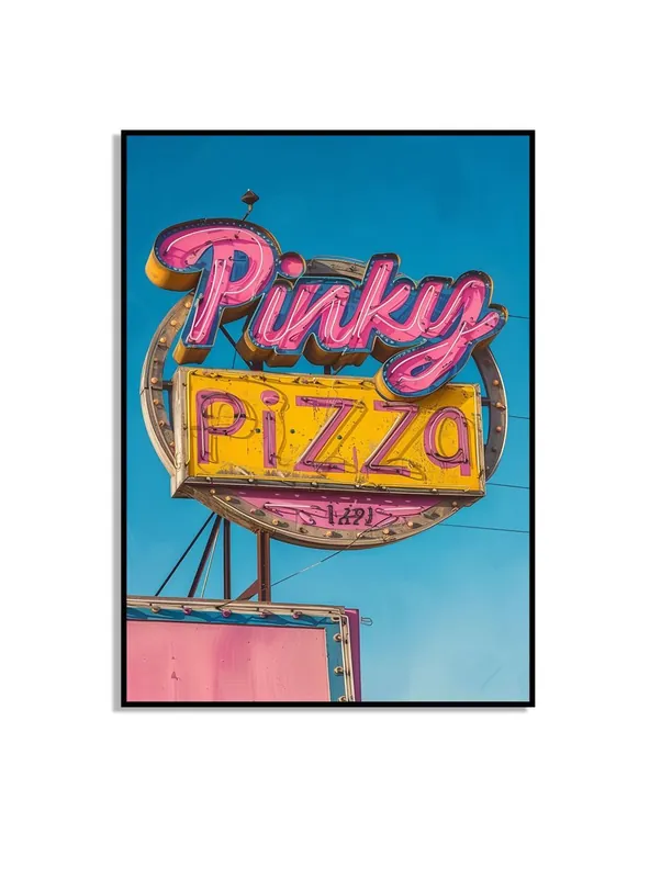 Pinky Pizza Juliste Tehdashinta