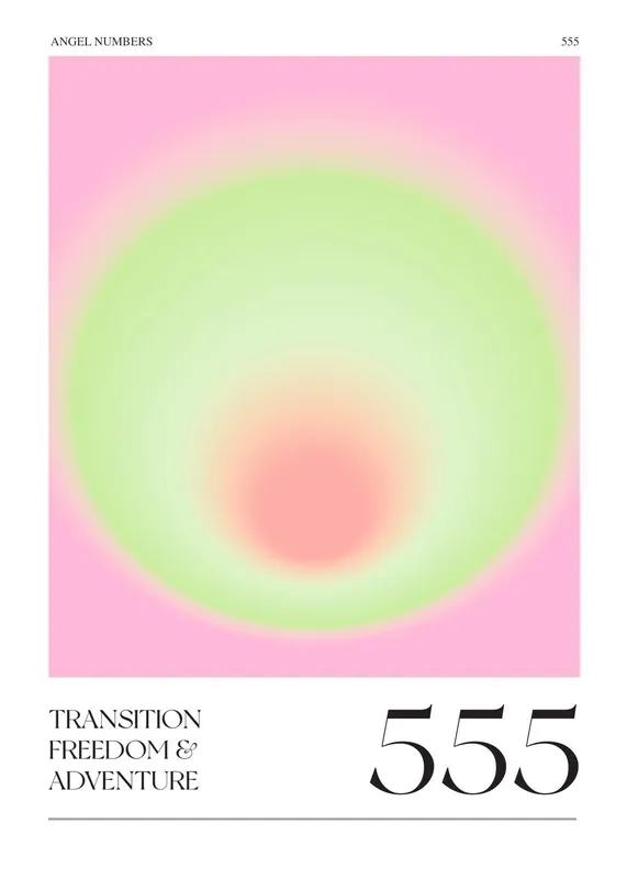 Vain Rajoitetun Ajan Poster - Angel Numbers 555