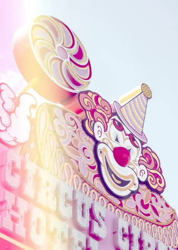 Korkea Laatu Poster - Circus Clown Hotel