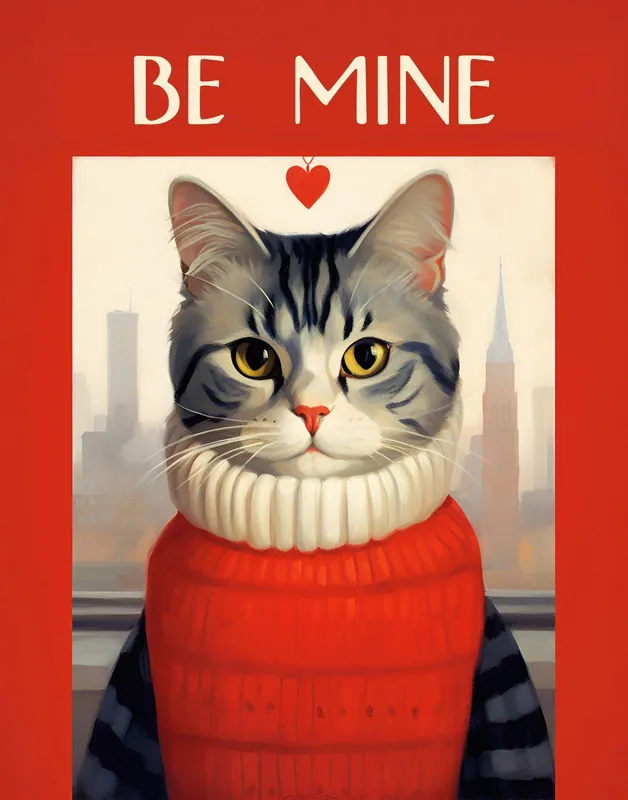Poster - Feline Valentine Tarjous