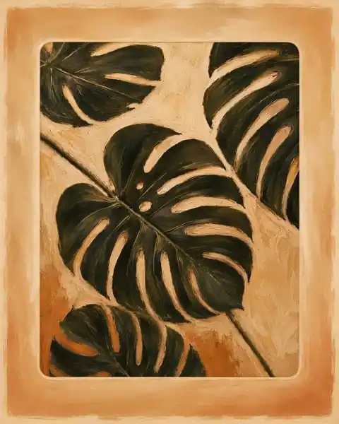 Poster - Monstera Leaves Artwork Pakollinen (Must-Have)