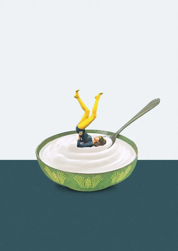 Ilmainen Palautus Poster - Surreal Yogurt Bowl