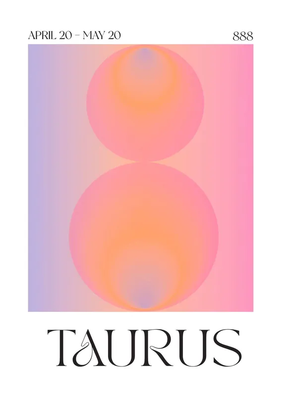 Sertifioitu Poster - Taurus Zodiac Art