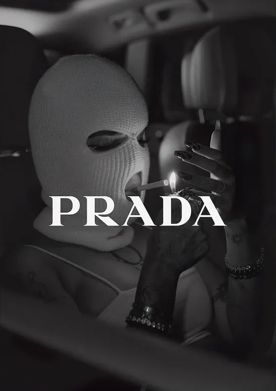 Prada Mustavalkoinen Juliste Alennettu Hinta