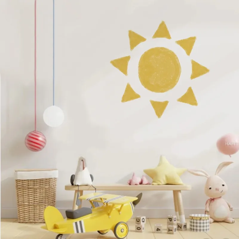 Seinätarra - Aurinko / Keltainen Pakollinen (Must-Have)