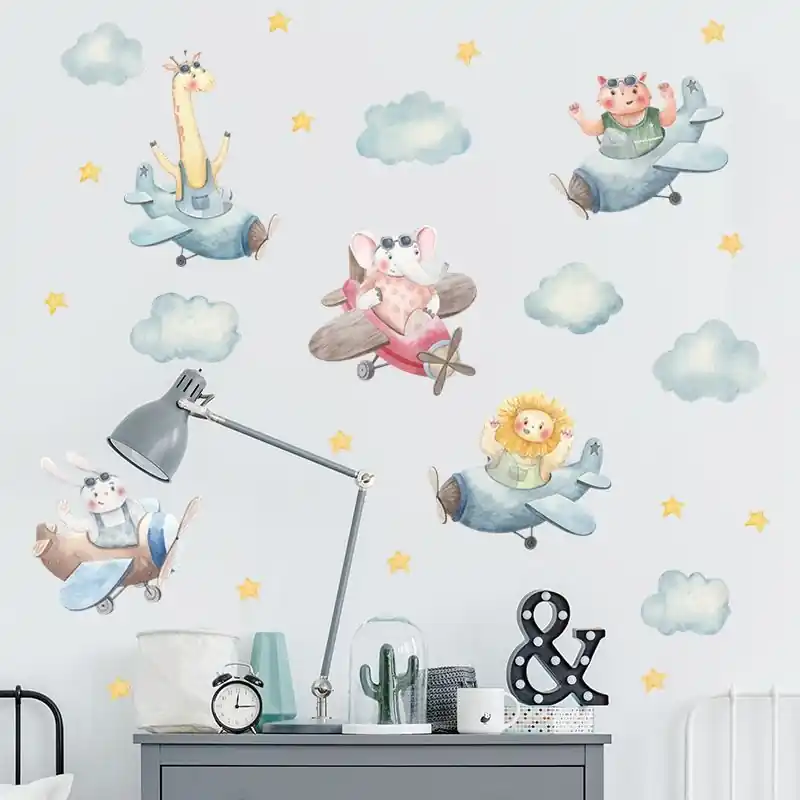 Seinätarra - Eläimet lentokoneessa Pakollinen (Must-Have)