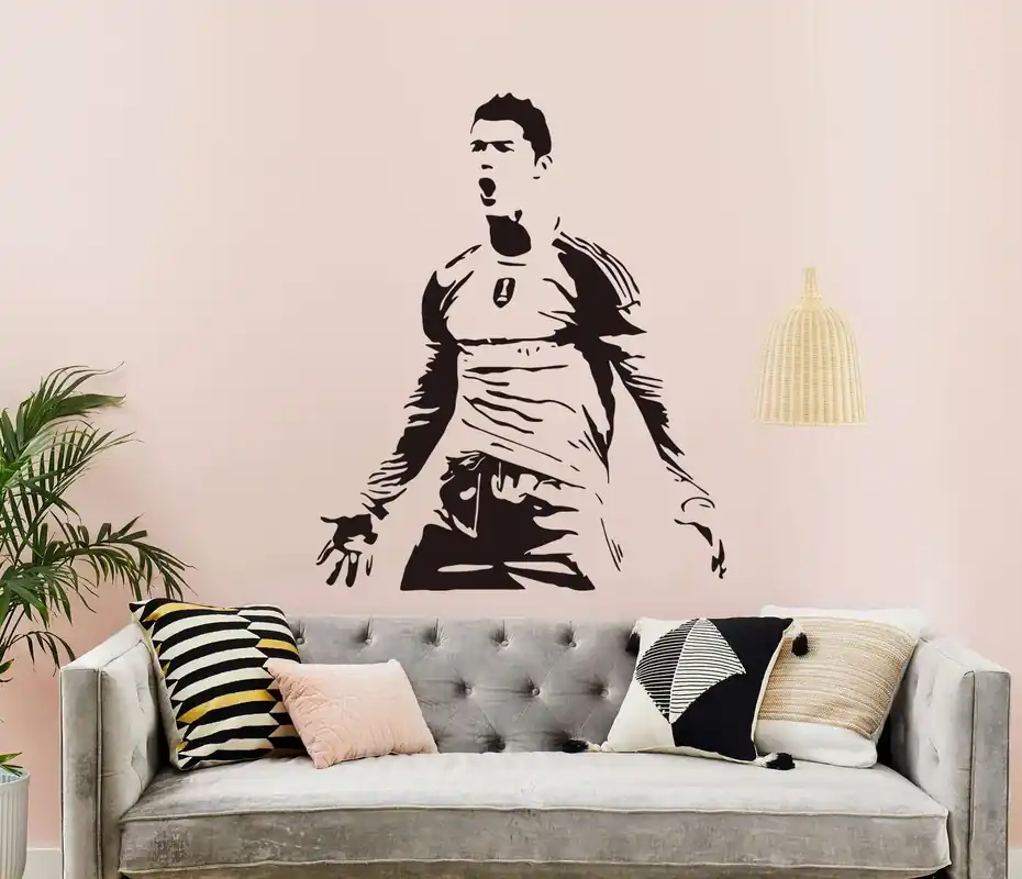 Nopea Toimitus Seinätarrat - Jalkapalloilija / Cristiano Ronaldo