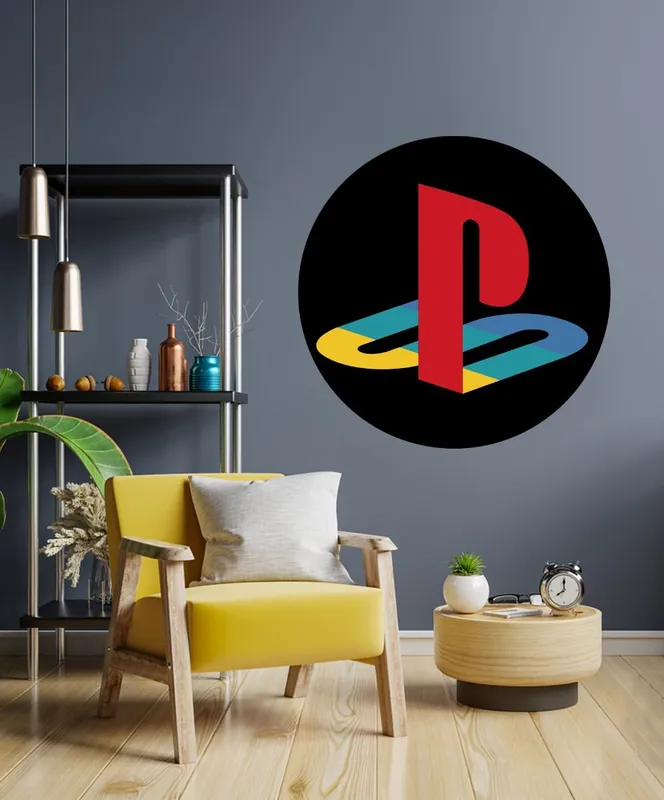Osta Tänään Seinätarra - PlayStation / Pyöreä