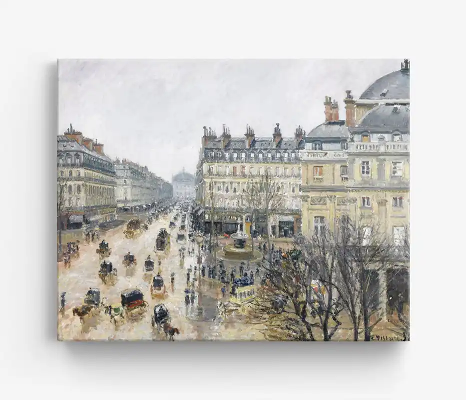 Edullinen Boulevard Montmartre, Pariisi Canvas