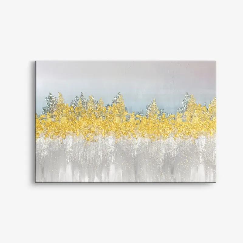 Kultainen Abstrakti Canvas-taide Uutuus