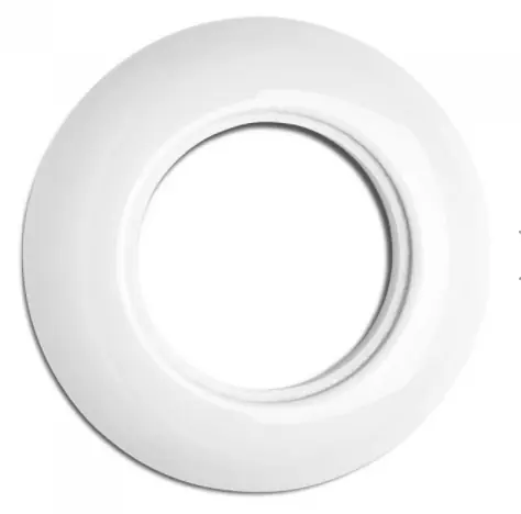 Uusi Malli Peitelevy, yksittäinen, halk. 82mm. Valkoinen posliini.