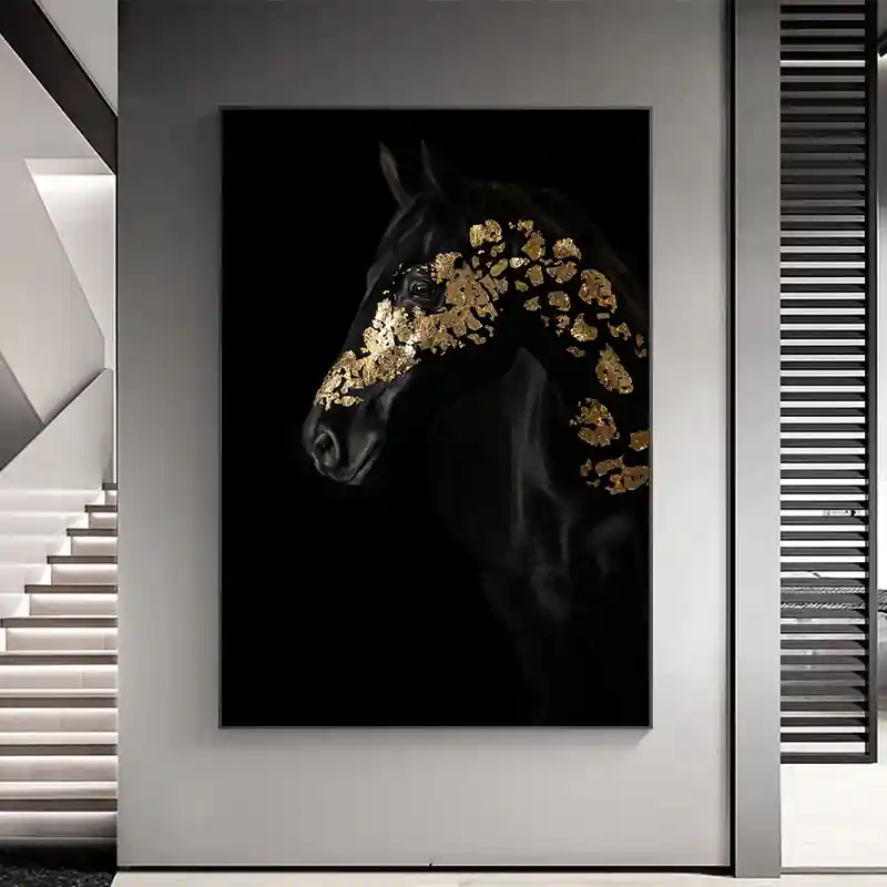 Pohjoismainen kangasmaalaus Olohuone Golden Art Seinäkuvat Tulosta Makuuhuone Ruokailuhuone Kodin sisustus Kehystämätön taide Poisto