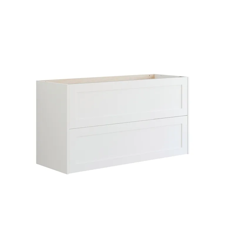 Tarjous Dansani Luna Classic kaappi tason alle 120x64x44 cm kehystetty mattavalkoinen 2 ltk ilman vetimiä