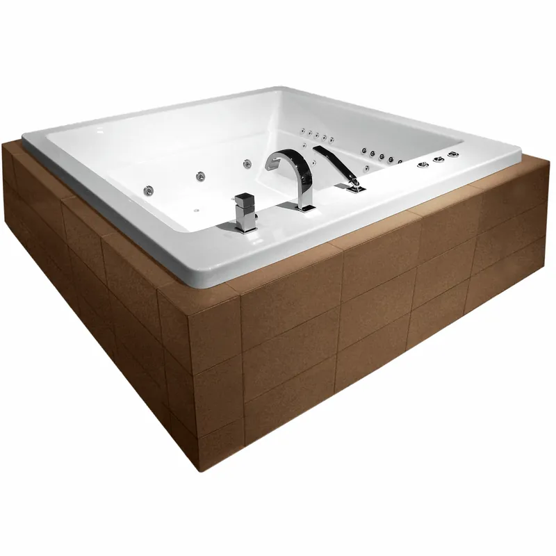 Viikonlopputarjous Balteco Q Room Luxury Dual poreamme 178x178x72 cm valkoinen akryyli upotettava
