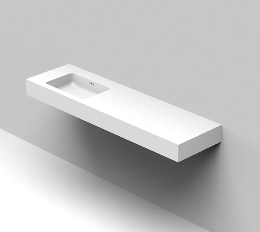 Balteco Standard mittatilausallastaso 160,1-180X50X15 cm mattavalkoinen Xonyx erillinen ylivuoto kulho vasemmalla etu- ja oikealla reunalla Kampanjahinta