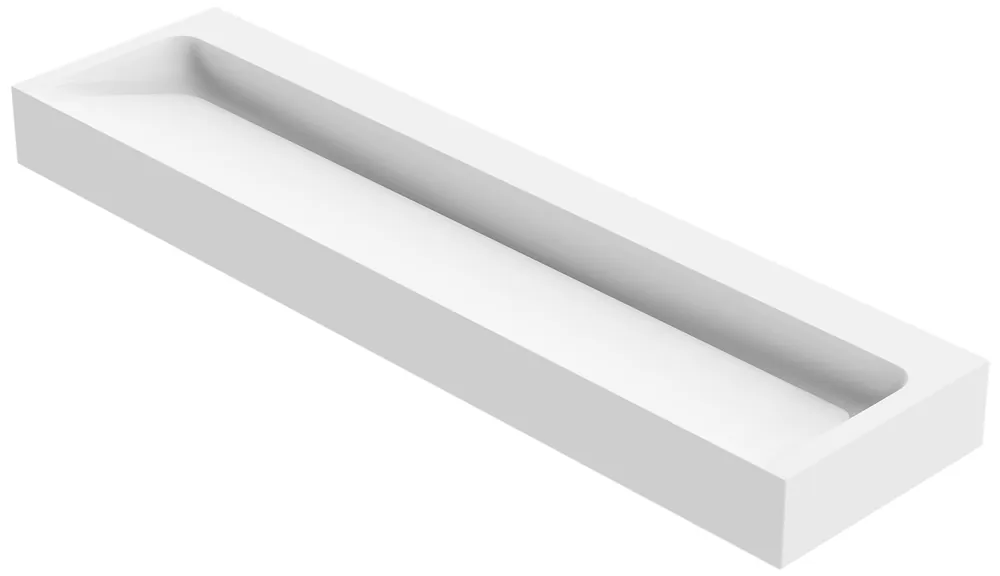 Edullinen Balteco U-series käsienpesuasema large allas 210X55X18 cm valkoinen Xonyx ilman ylivuotoaukkoa