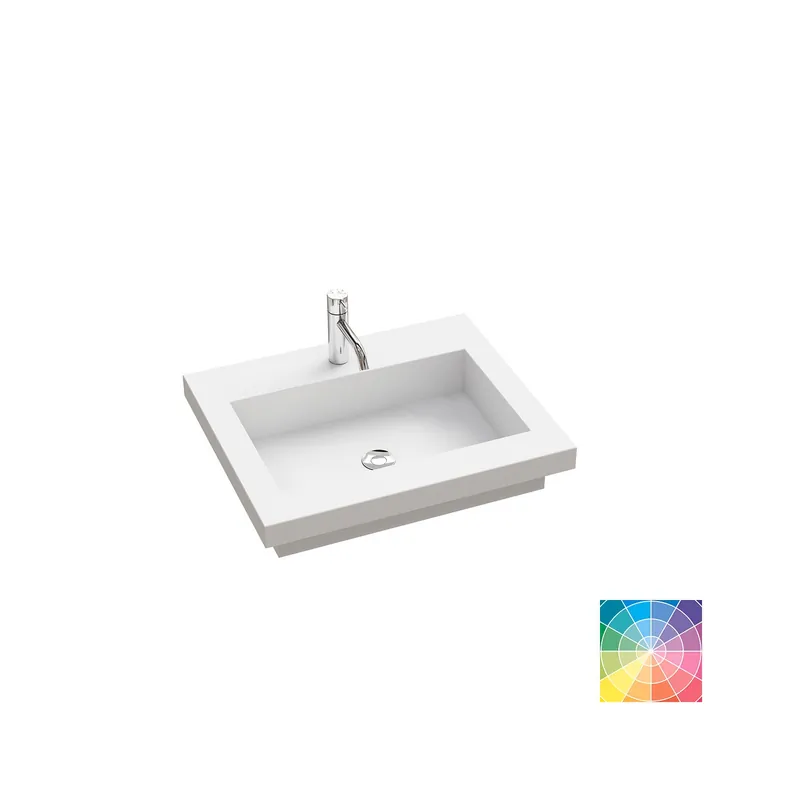 Dansani Calidris Quadra mittatilaus kalusteallas 140-159X50,5X5 cm valinnainen silestone/dekton väri HR2 silestone ilman hanareikää Vain Tänään