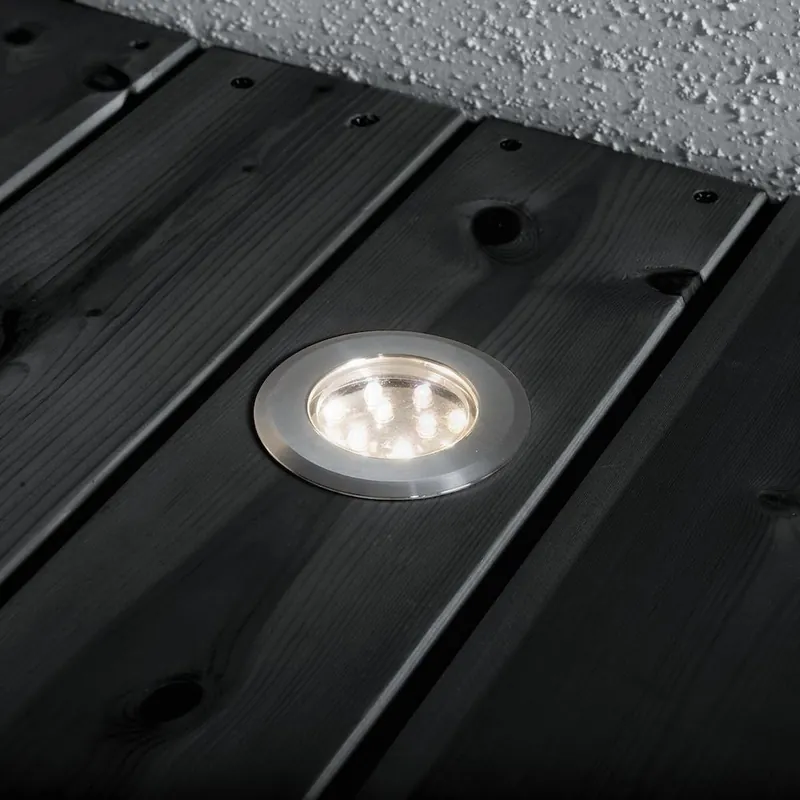 Rajoitettu Tarjous LED-terassivalaisinsarja Konstsmide Mini LED 7465-000 3x0.72W teräs 3-osainen