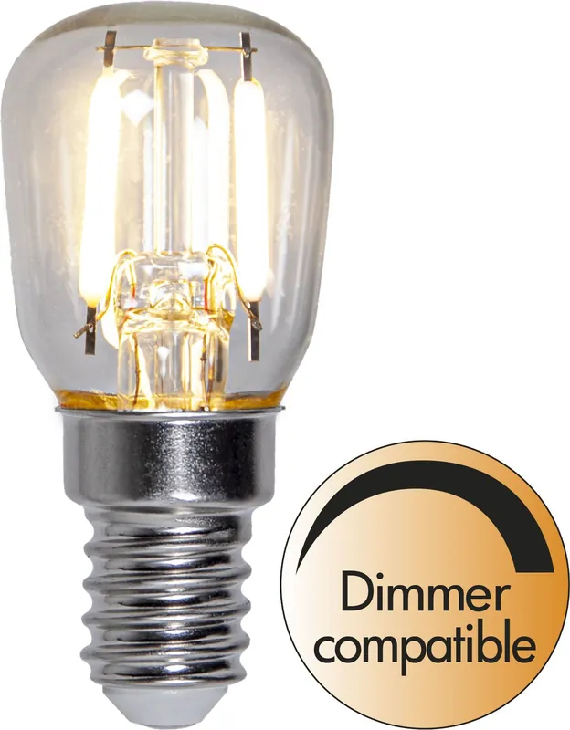 LED-lamppu Star Trading Clear White Filament 352-78, Ø26x58mm, E14, ST26, 1.6W, 2700K, 110lm Flash-Tarjous