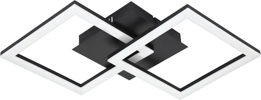 Uusi Malli LED-Kattovalaisin Eglo connect.z Paranday-z 21.5W 52,5x31x6cm musta/valkoinen