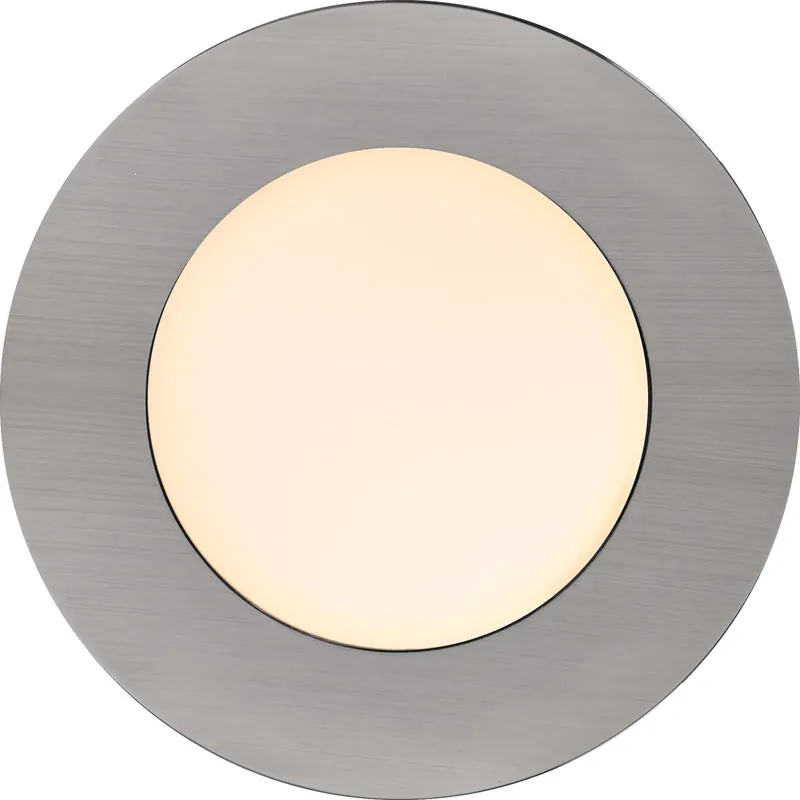 LED-alasvalosarja Nordlux Leonis, Ø85x36mm, 2700K, nikkeli, 3kpl Merkkituote