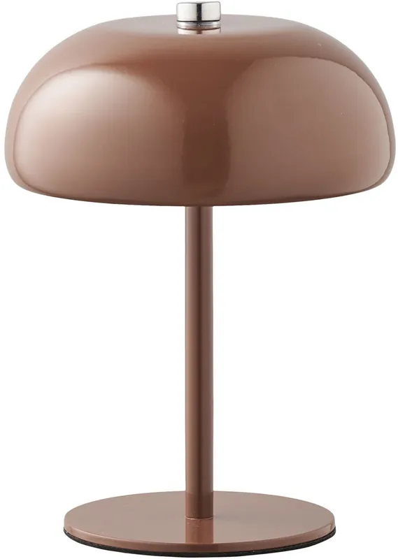 Ladattava pöytävalaisin House Nordic Margate, ø13cm, IP20, 3.7V, 1200mAh, ruskea Viimeinen Mahdollisuus