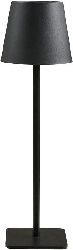 Ladattava pöytävalaisin House Nordic Bradford, ø10cm, IP20, 3.7V, 1800mAh, musta metalli Alennettu