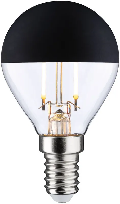 Asiakkaiden Suosikki LED-pääpeililamppu Paulmann Modern Classic Edition Drop, 230V, E14, 250lm, 2.5W, 2700K, mattamusta
