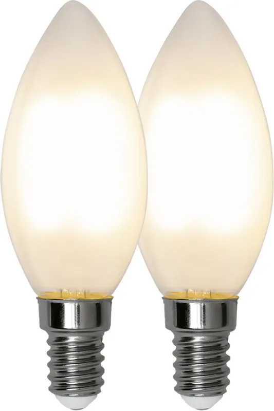 Korkea Laatu LED-lamppu Star Trading Frosted Filament 339-01, Ø35x97, E14, C35, 2.5W, 2700K, 250lm, 2kpl