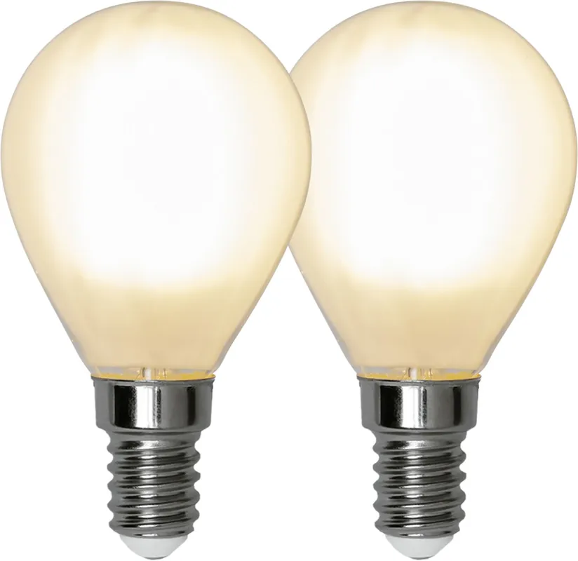LED-lamppu Star Trading Frosted Filament 339-10, Ø45x80, E14, P45, 4.5W, 2700K, 470lm, 2kpl Alennettu Hinta