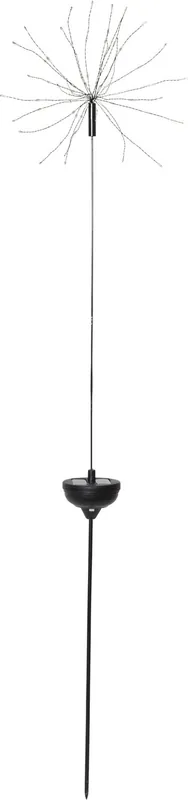 Aurinkokennokoristevalaisin Star Trading Firework, 26x26x1000mm, musta Edullinen