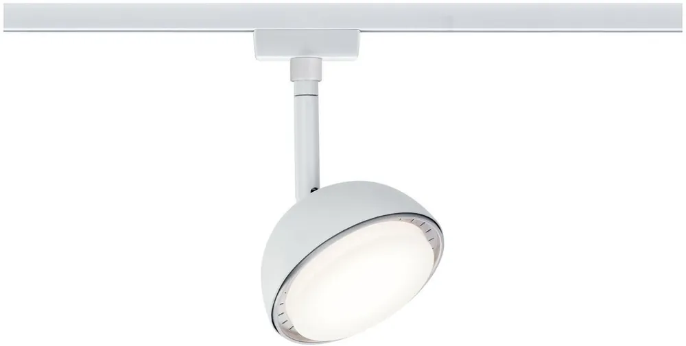 Halpa LED-spottivalaisin kiskoon Paulmann URail Hemi, 3000K, eri värejä