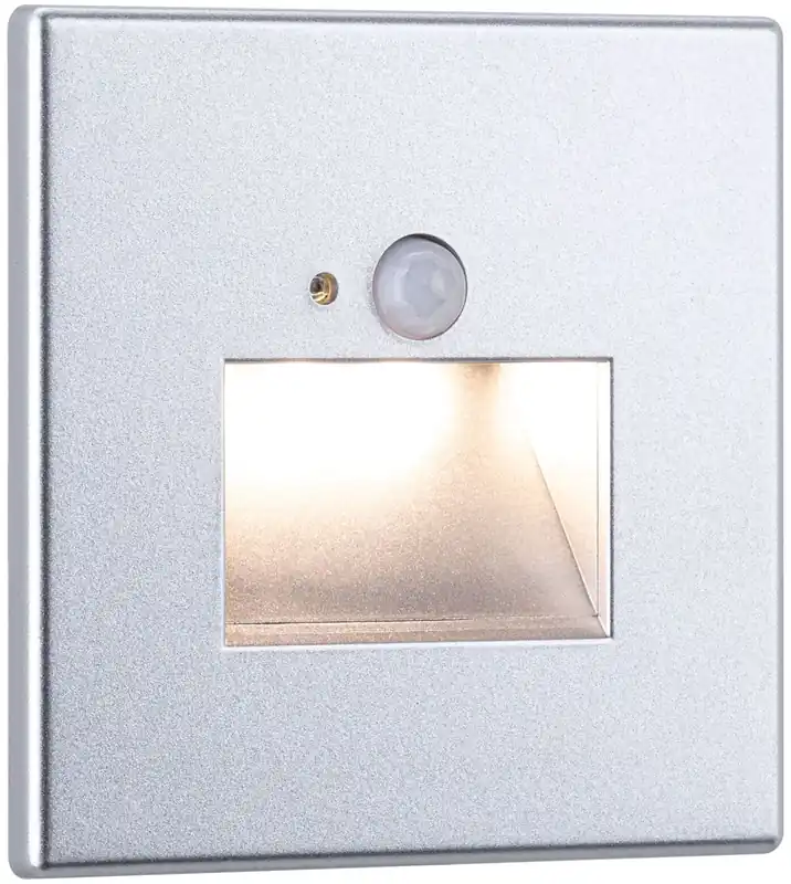 Halpa Hinta Upotettava LED-seinävalaisin Paulmann Edge Quadro 80x42mm 1.2W 25lm 2700K liiketunnistin