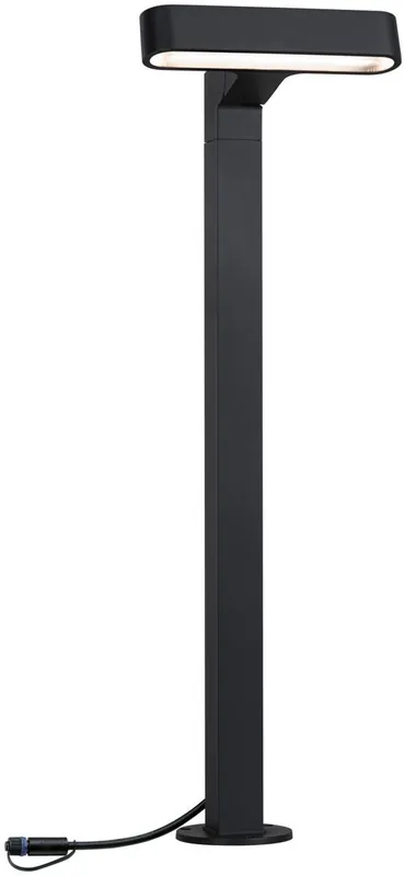 Suosittu LED-pollarivalaisin Paulmann Plug & Shine Ito, IP65, 3000K, vaakasuuntainen säätö, antrasiitti