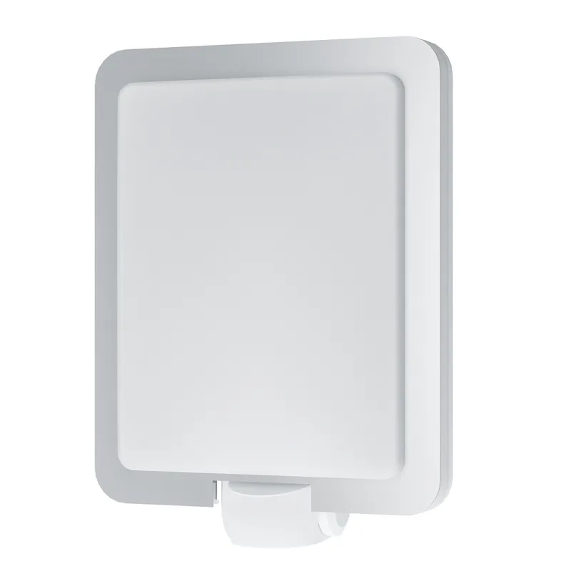 Löytö Tunnistinvalaisin Eglo Mussotto 28W 210x305x90 mm E27 IP44 harjattu teräs/valkoinen