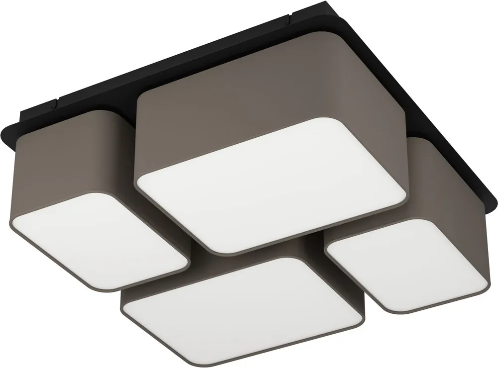Kattovalaisin Eglo Mordazo 4x28W 51x51x17,5cm antrasiitinruskea/valkoinen Alennus