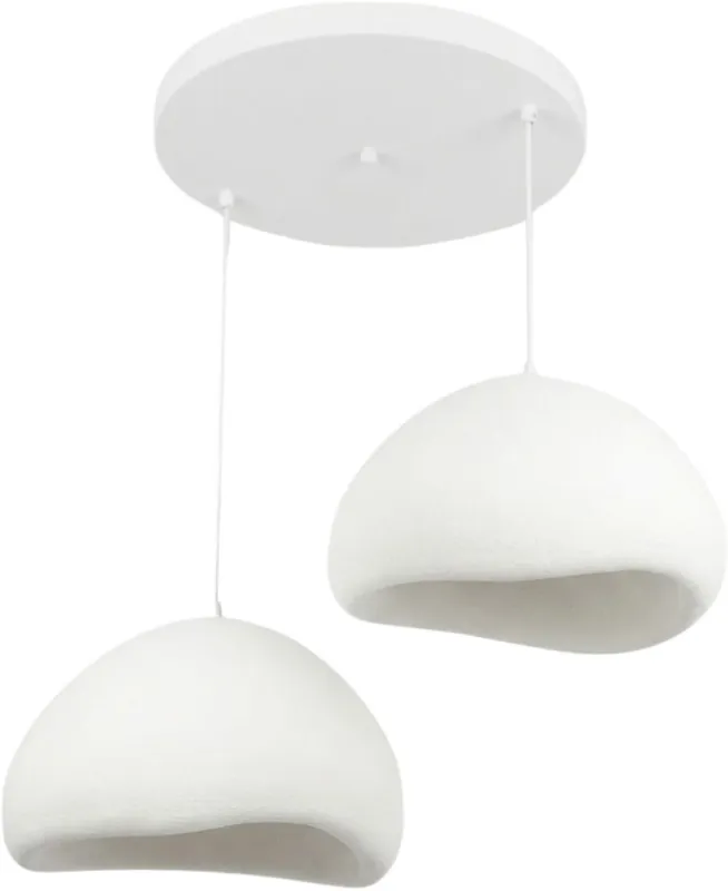Riippuvalaisin Linento Lighting Lora 50-50-T-Luna, 2-osainen, valkoinen Kuuma Tarjous
