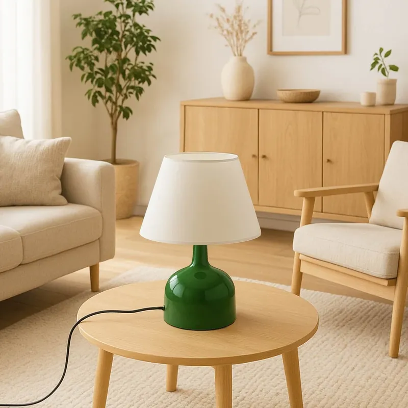 Kausialennus Pöytävalaisin Linento Lighting 241756 valkoinen/vihreä