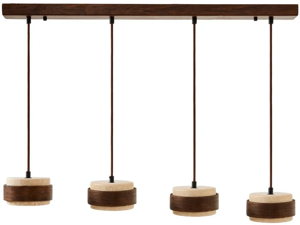 Korkea Laatu Riippuvalaisin Linento Lighting Lover D 4-osainen beige/saksanpähkinä