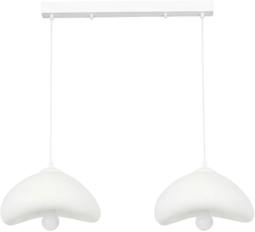 Tarjous Riippuvalaisin Linento Lighting Luna 30-2-C, 2-osainen, valkoinen