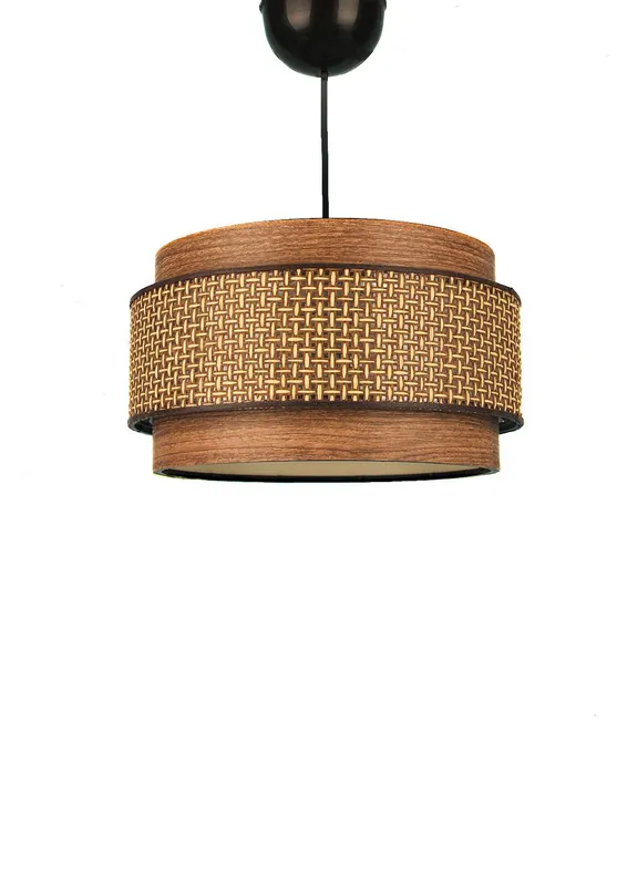 Riippuvalaisin Linento Lighting BK028, Ø28cm, ruskea Sertifioitu
