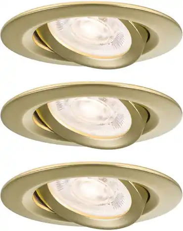 Halpa LED-alasvalosetti Paulmann Nova Plus, Ø93mm, GU10, IP65, 3x4.9W, 3x550lm, 2700K, himmennettävä
