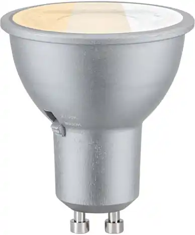 Kampanjahinta LED-polttimo Paulmann Standard 230V LED Reflector, GU10, 650lm, 6.9W, 2700 - 4000K, valintakytkimellä, himmennettävä, mattakromi