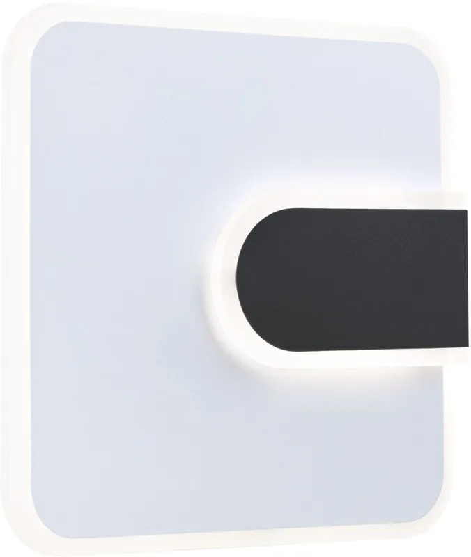 LED-seinävalaisin Paulmann 2Form 24x24cm 4000K 1570lm/460lm 12.5/3.6W valkoinen/musta Pikatoimitus